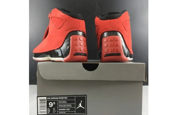 JORDAN 18“ AIR AA2494-601 AA2494-601 RED SUEDE” 0426